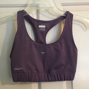 Nike Purple Sports Bra (Small)